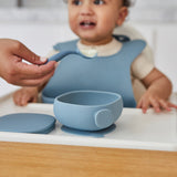 B Box Silicone Bowl Plus Lid With Suction Base - Ocean Blue