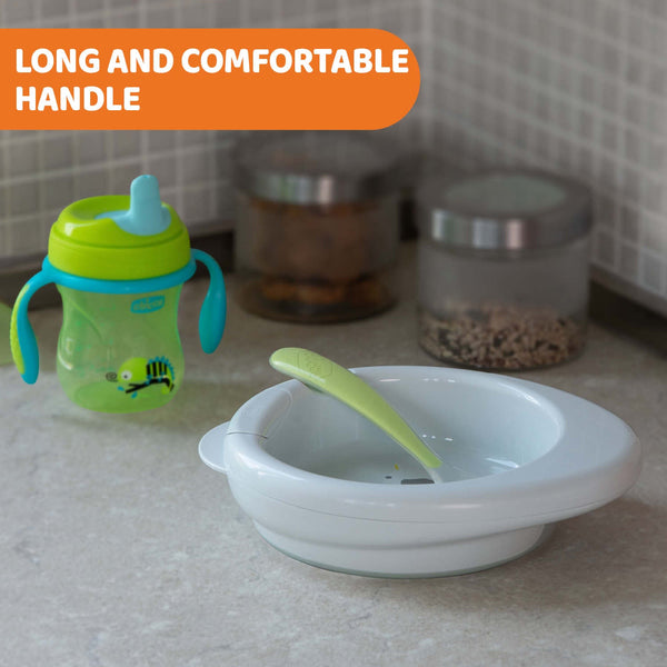 Chicco Soft Silicone Spoon For Boys 2Pcs 6M+
