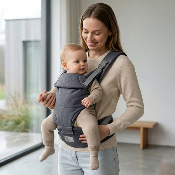 R for Rabbit Solo Wrap Comfy 5-in-1 Baby Carrier 4–36M Up to 20kg – Charcoal Grey
