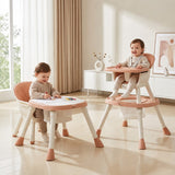 R for Rabbit Cherry Berry Multi 6 in 1 High Chair 6 Months-7 Years Soft Peach