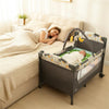R For Rabbit Hide N Seek Bliss Cot - Black Multi
