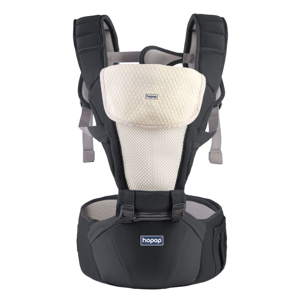 Hopop 5 in 1 Elegant Hip Seat Baby Carrier - Black