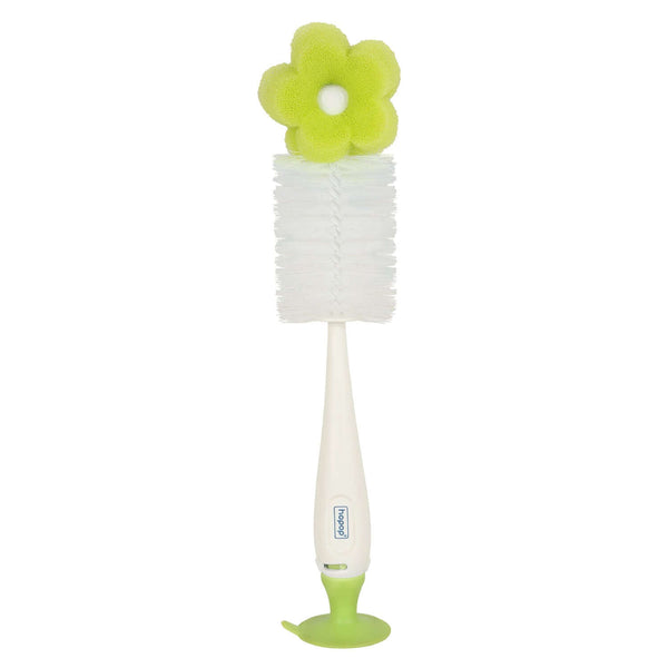 Hopop Bottle & Teat Brush With Sponge - Assorted