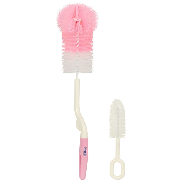Hopop Rotary Bottle & Teat Cleaning Brush Pink