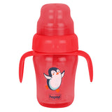 Hopop Baby Sipper Cup Spill-Proof with Spout & Straw 210ml – Red