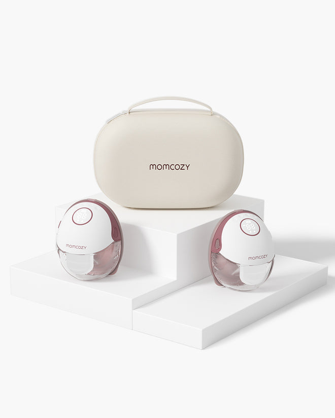 Momcozy Mobile Style™ M6 Double Hands-Free Slim Breast Pump 24mm Pink
