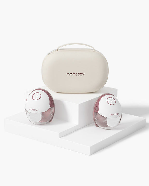 Momcozy Mobile Style™ M6 Double Hands-Free Slim Breast Pump 24mm Pink