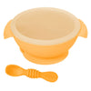 Hopop Silicone Bowl & Spoon with Suction Base Grey 6M+