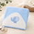 Babiano Soft & Absorbent Elephant Baby Hooded Towel – Blue