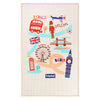 Hopop Multipurpose Baby Massage Mat & Waterproof Diaper Changing Mat London Peach & Blue