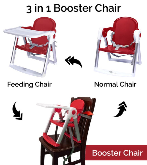 R For Rabbit Booster Chair Jelly Bean Booster Chair Red