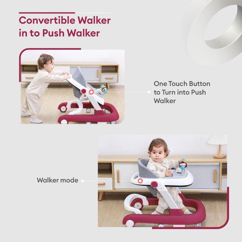 R for Rabbit Baby Walker Little Feet - Red