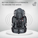 R For Rabbit Car Seat Jumping Jack Racer Grey Black