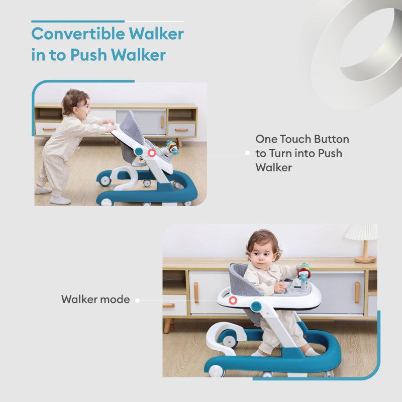R For Rabbit Baby Walker Little Feet Blue