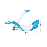 Hopop Baby Nail Clipper with Magnifying Zoom Lens Newborn+ – Blue
