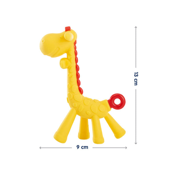 Hopop Giraffe Silicone Teether- Assorted - Assorted Colour
