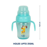 Hopop Spill-Proof Sipper Cup with Spout & Straw 210 ml Blue