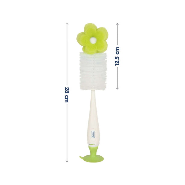 Hopop Bottle & Teat Brush With Sponge - Assorted