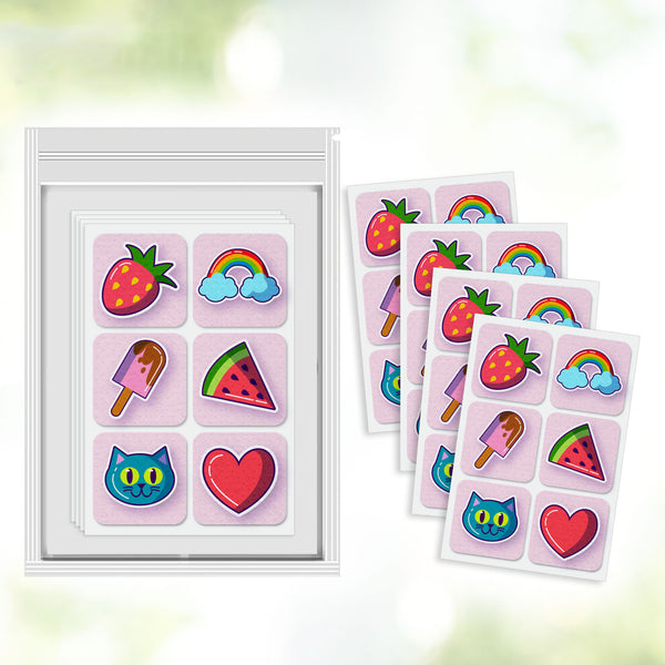 Hopop Mozzbito 100% Natural Mosquito Repellent Patches (Pack Of 24) - Assorted Print