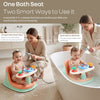 R for Rabbit Fun Time Cozy 2 in 1 6M+ Up to 15kg Baby Bath Seat– Peach Mint