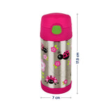 Hopop Insulated Stainless Steel Sipper With Straw - Lady Bug 300ML