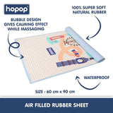 Hopop Multipurpose Baby Massage Mat & Waterproof Diaper Changing Mat London Peach & Blue