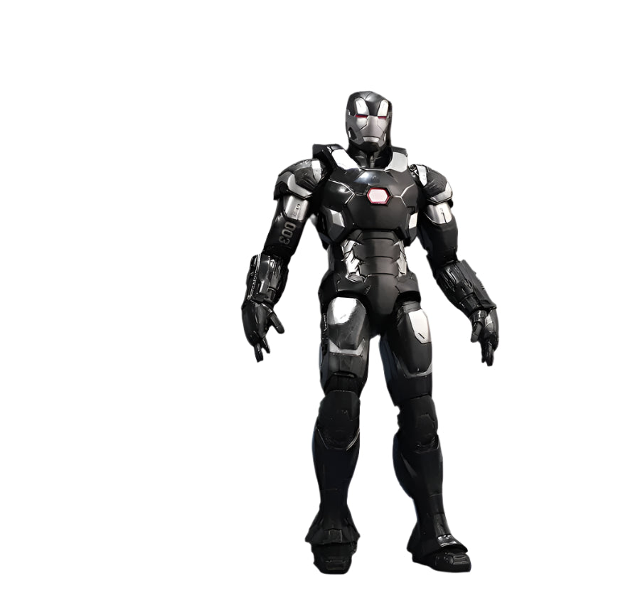 ZD Toys Marvel War Machine with Plastic Holder Collectible – Black Silver