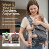 R for Rabbit Solo Wrap Comfy 5-in-1 Baby Carrier 4–36M Up to 20kg – Charcoal Grey
