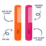 Hopop Rounded Teeth Edge Easy Grip Baby Hair Comb – Gentle & Safe