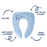 Hopop Foldable Travel Potty Seat for Kids 6M-4Y Blue