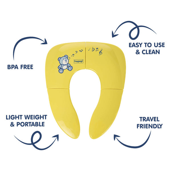 Hopop Foldable Travel Potty Seat 6M-4Y Yellow