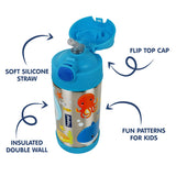 Hopop Insulated Stainless Steel Sipper With Straw -Sea Animal 300ML