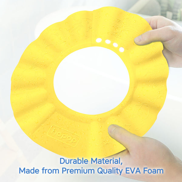 Hopop Bathing Shower Cap Baby Shampoo Hat Adjustable One Size – Yellow