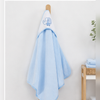 Babiano Soft & Absorbent Elephant Baby Hooded Towel – Blue