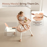 R for Rabbit Cherry Berry Multi 6 in 1 High Chair 6 Months-7 Years Soft Peach