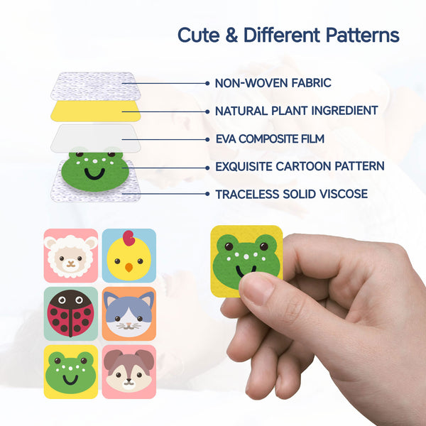 Hopop Mozzbito 100% Natural Mosquito Repellent Patches (Pack Of 24) - Assorted Print