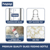 Hopop Glass Feeding Bottle Slim Neck 4Oz 120Ml (Asst Color)