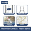 Hopop Glass Feeding Bottle Slim Neck 8Oz 240Ml (Asst Color)