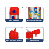 Hopop Insulated Stainless Steel Sipper With Straw - FlyHigh 300ML