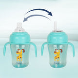 Hopop Spill-Proof Sipper Cup with Spout & Straw 210 ml Blue