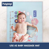 Hopop Multipurpose Baby Massage Mat & Waterproof Changing Mat One Size – Train Blue