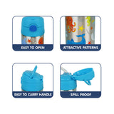 Hopop Insulated Stainless Steel Sipper With Straw -Sea Animal 300ML