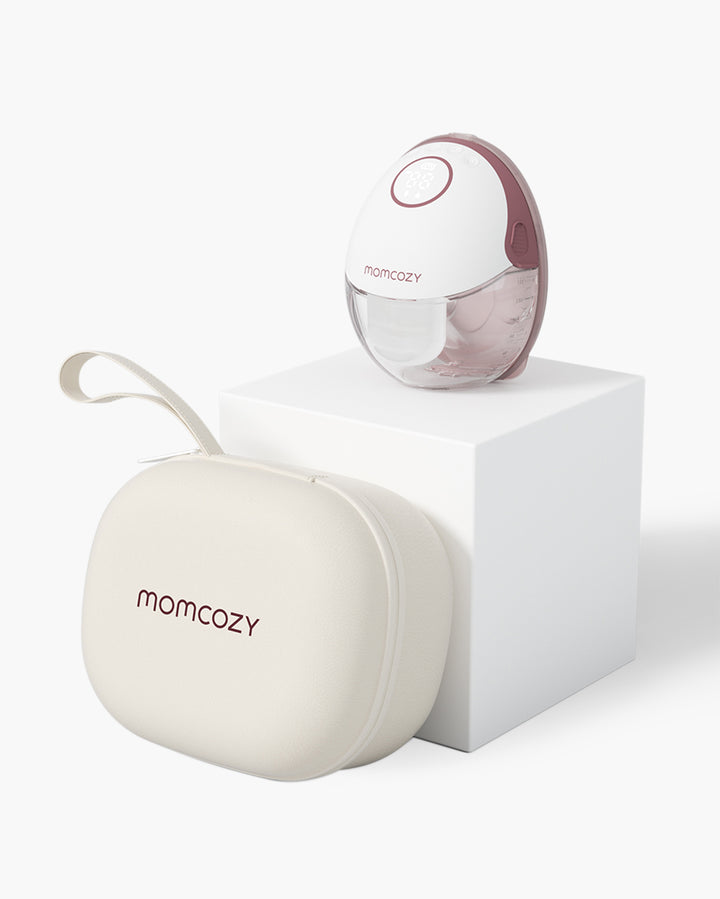 Momcozy Mobile Style M6 Single Hands-Free Slim Breast Pump - Cozy Red
