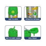 Hopop Insulated Stainless Steel Sipper With Straw - Alligator 300ML