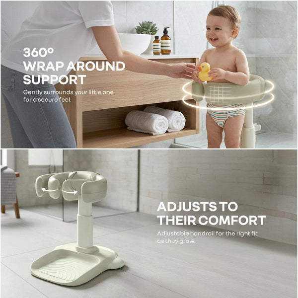 R for Rabbit Fun Time Aqua Hug 9–36M Up to 20kg Baby Bath Stand – Grecian Green