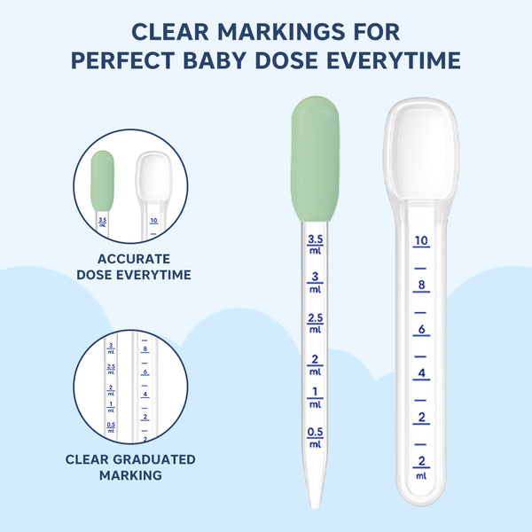 Hopop Medicine Spoon & Dropper - Green