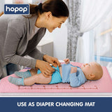 Hopop Multipurpose Baby Massage Waterproof Changing Mat Train One Size – Pink