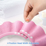 Hopop Bathing Shower Cap Shampoo Hat Adjustable Pink