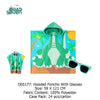 Quad Seven Dino-Mite Dinosaur Hooded Towel Poncho with Sunglasses (2–4 Years) – Soft & Absorbent Beach & Bath Robe