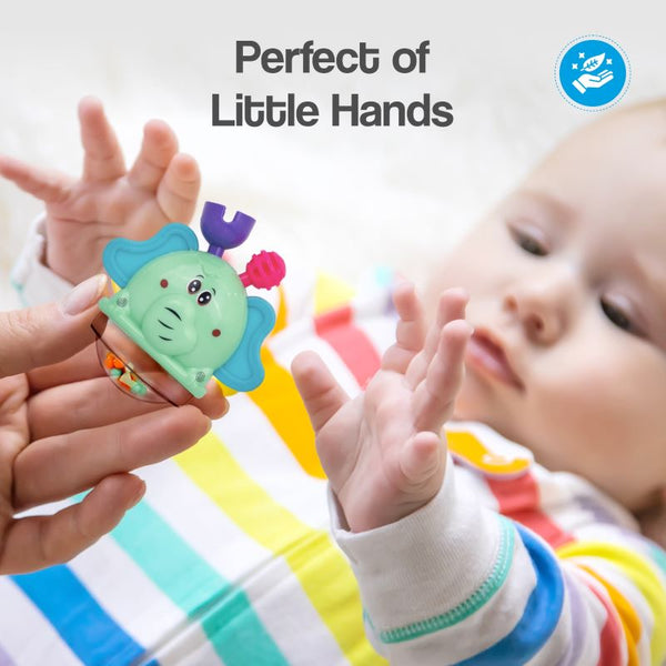 R for Rabbit Teethers and Rattles Jingle Safari Rattles (Pack of 5) Multicolor